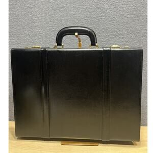 Vintage Black Combination Lock Hardshell Briefcase